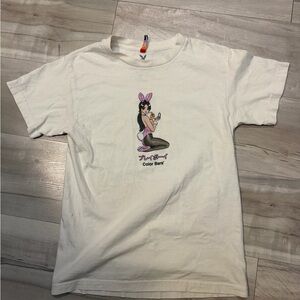 Playboy x Color Bars Collab Anime Girl Graphic T-shirt Size Small